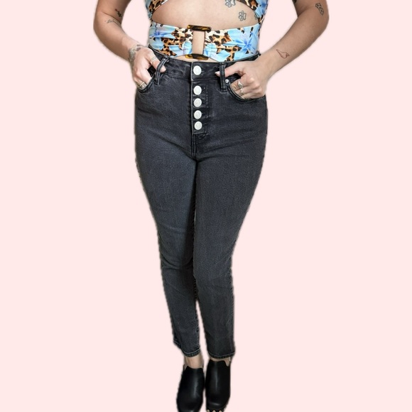 BDG Denim - BDG High-Rise Black Button-Fly Jeans